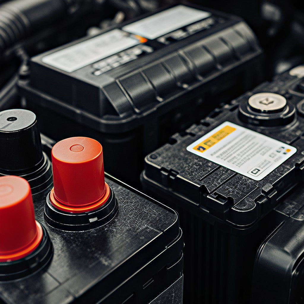 The Positive and Negative on a Car Battery