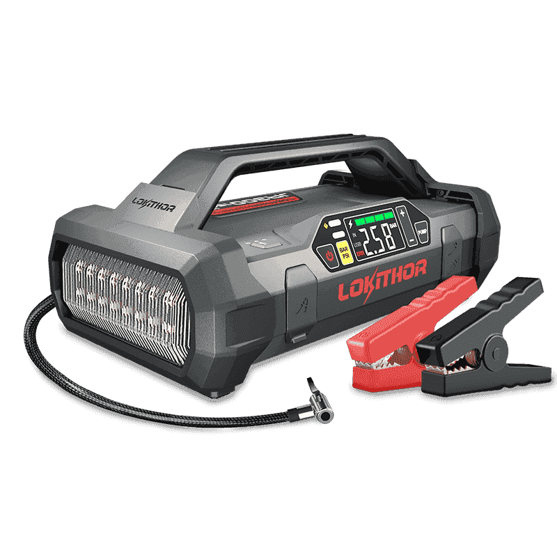 LOKITHOR JA300 Jump Starter with air compressor