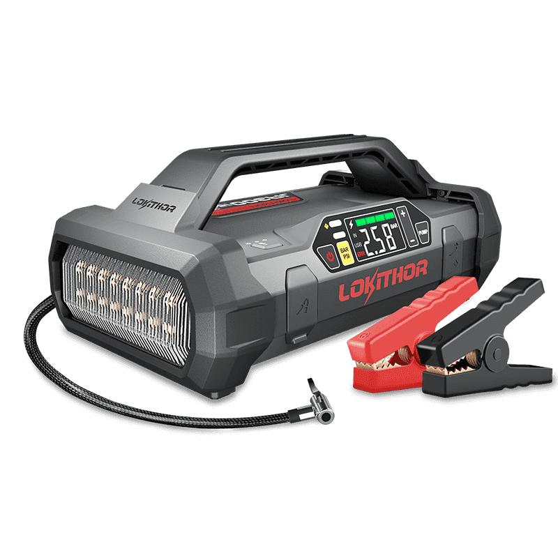 Portable compressor and jump starter hotsell