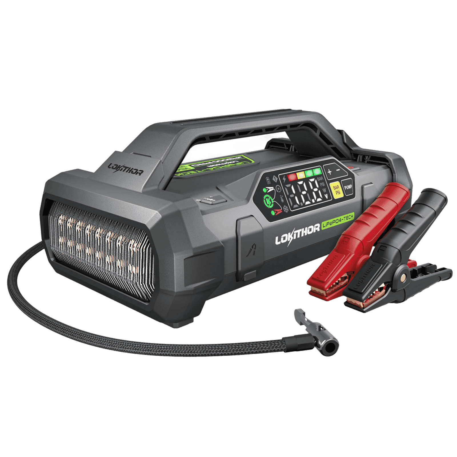 LOKITHOR JA3000 PRO Jump Starter with LiFePO4-Tech 3000Amp
