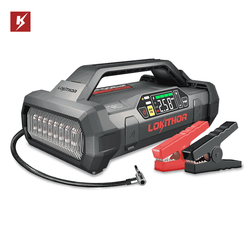 LOKITHOR JA300 Jump Starter with Air Compressor 1500Amp