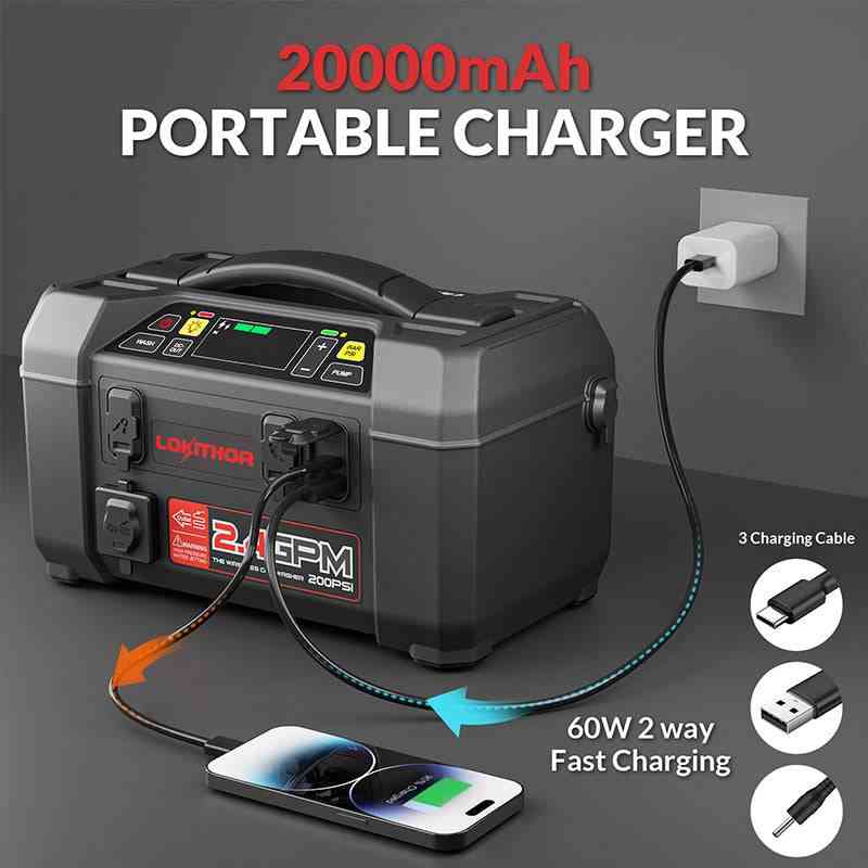 LOKITHOR AW401 portable charger with fast charging