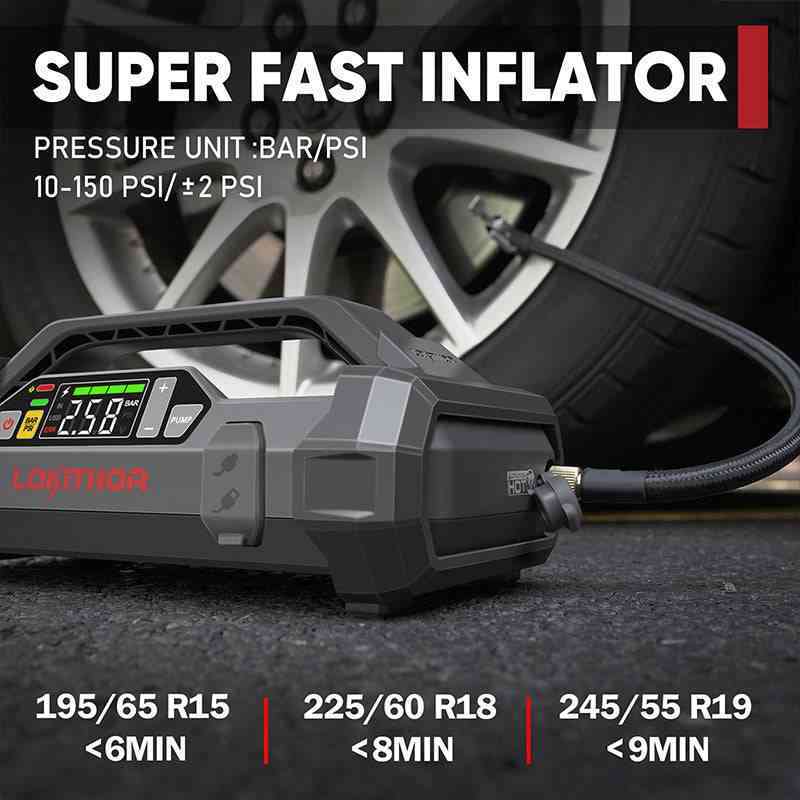 LOKITHOR JA400 super fast inflator for car tires