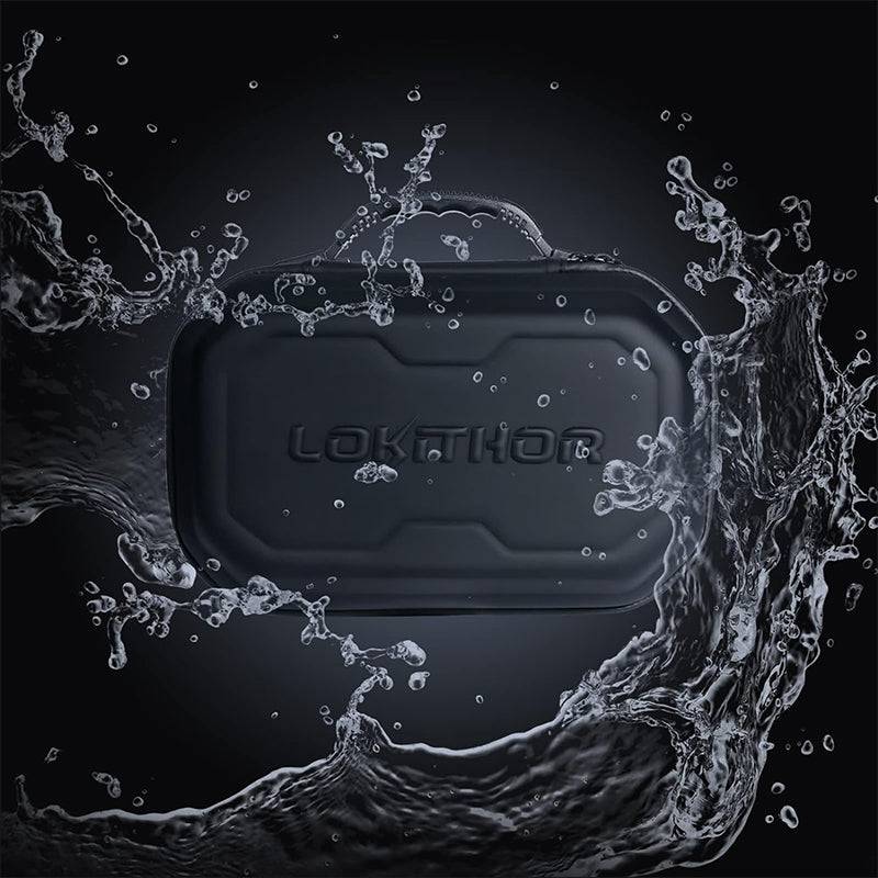 Waterproof LOKITHOR EVA case with splash effect