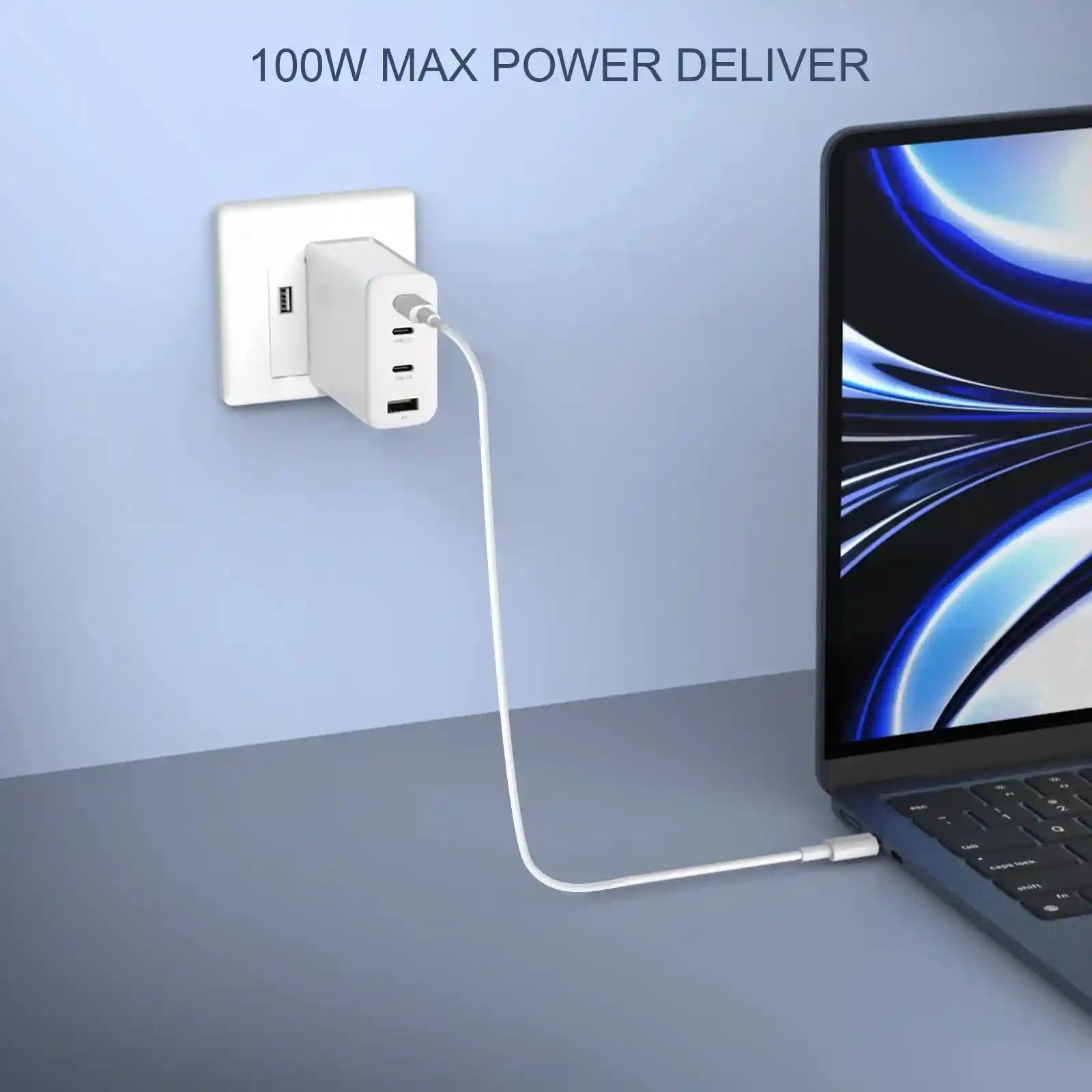 LOKITHOR 100W 4-Port USB-C Wall Charger
