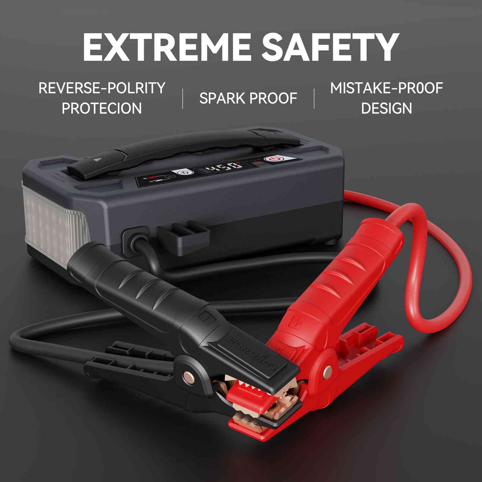 LOKITHOR J5000 PRO LiFePO4 Jump Starter 5000A with 100W Two-Way Fast Charging for 12.0L Gas / 10.0L Diesel