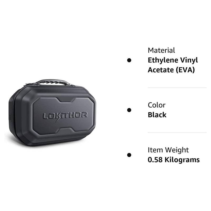 LOKITHOR EVA case details, black, 0.58 kg