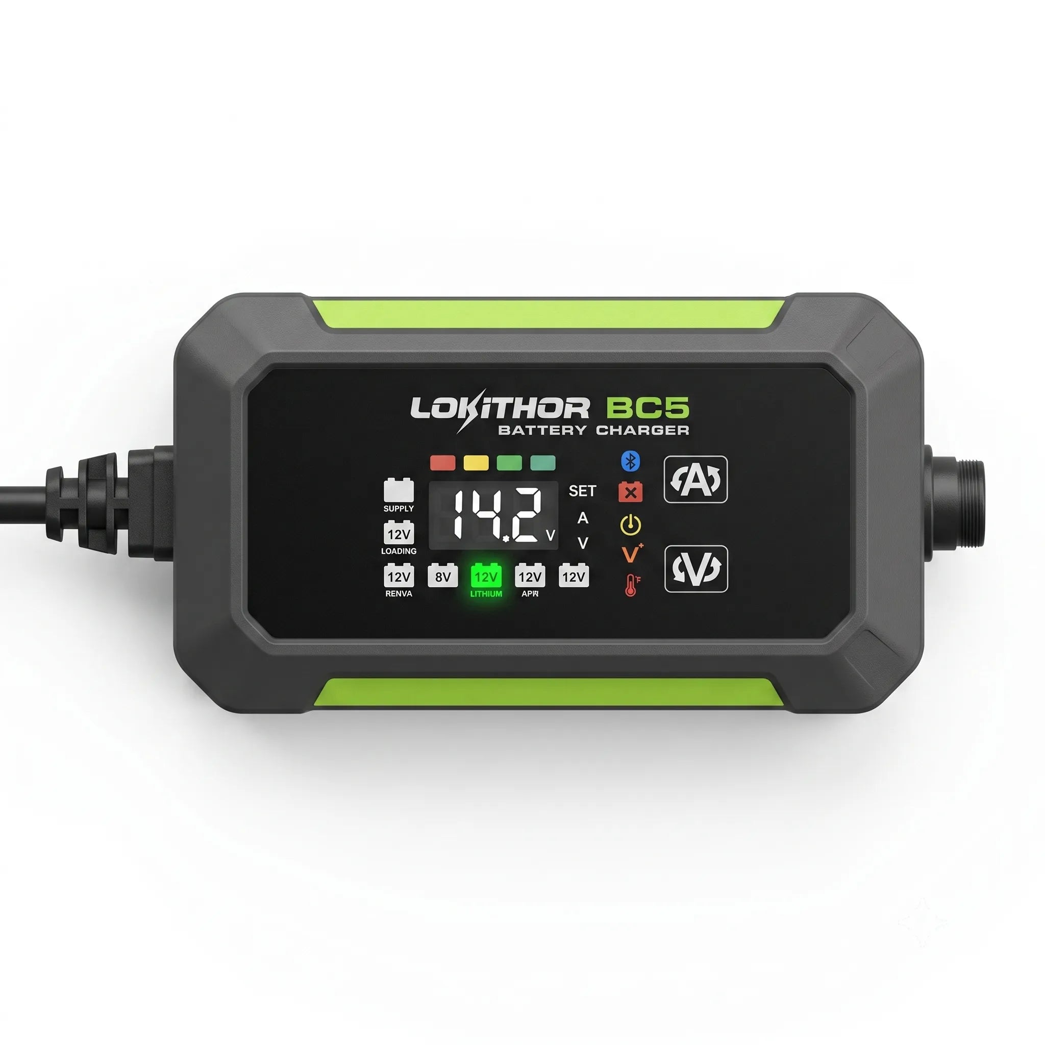 LOKITHOR BC5 6V/12V Smart Battery Charger & Maintainer