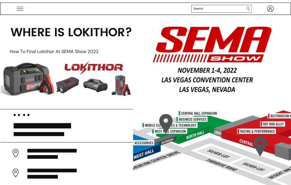 How To Find Lokithor At SEMA Show 2022