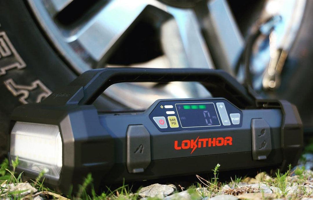 Lokithor JA301 Jump Starter with Air Compressor (Detailed Review) Air
