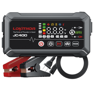 LOKITHOR JC400 Car Battery Maintainer, Trickle Charger and Desulfator Jump Starter