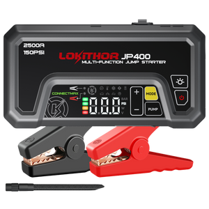 LOKITHOR JP400 Jump Starter with Digital Pressure Gauge 2500 amps