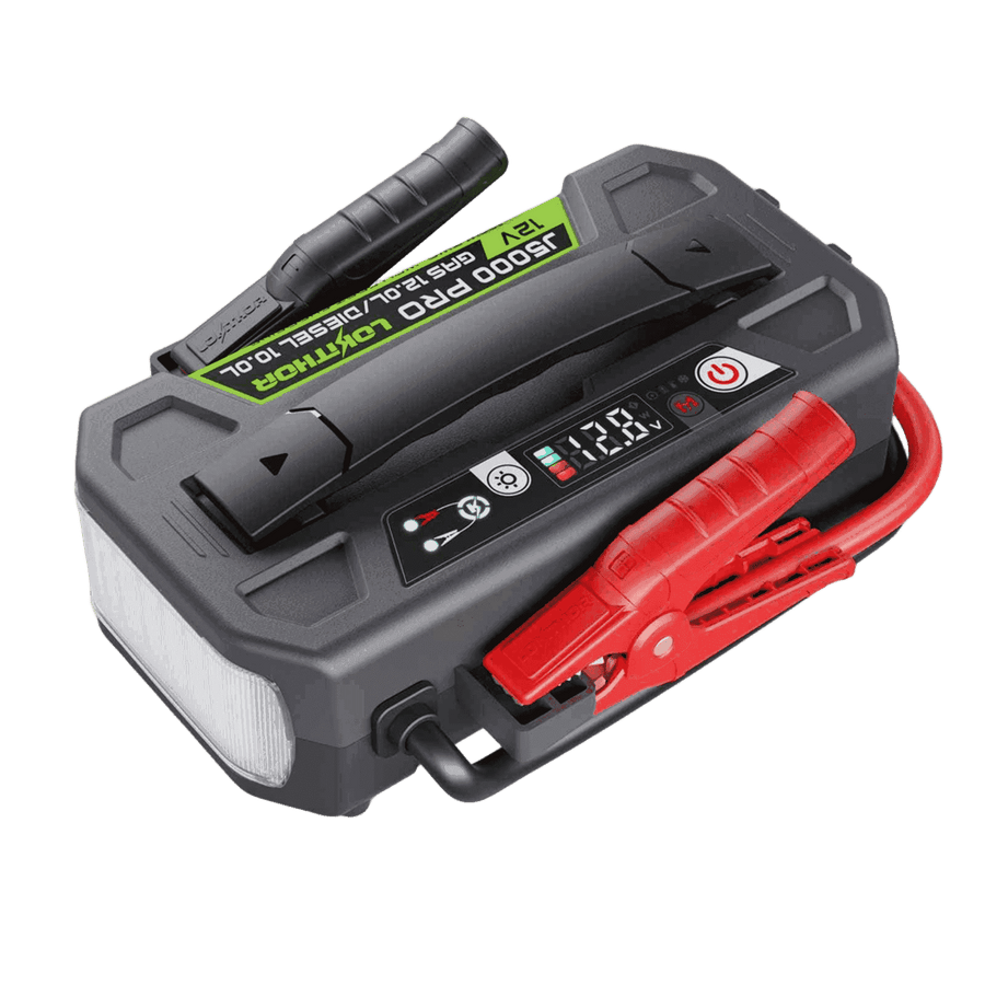 LOKITHOR J5000 PRO LiFePO4 Jump Starter 5000A with 100W Two-Way Fast Charging for 12.0L Gas / 10.0L Diesel