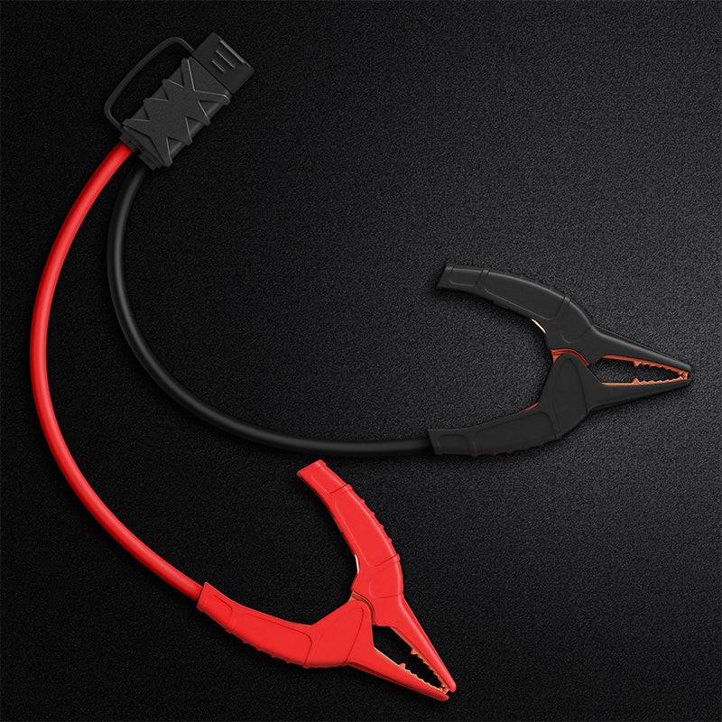 Red and black LOKITHOR jumper cable clamps