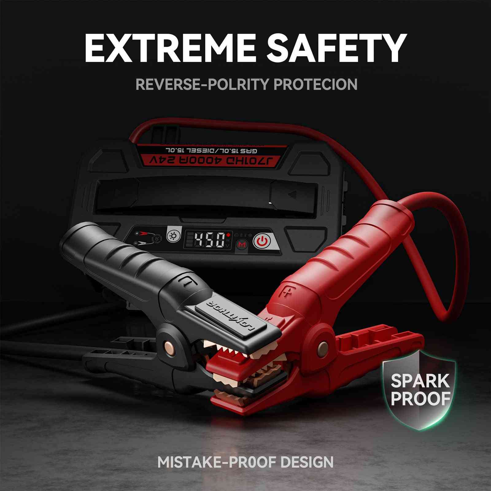 Lokithor J701HD LiPO 24V 207.2Wh 4000A Jump Starter with ConnectMax