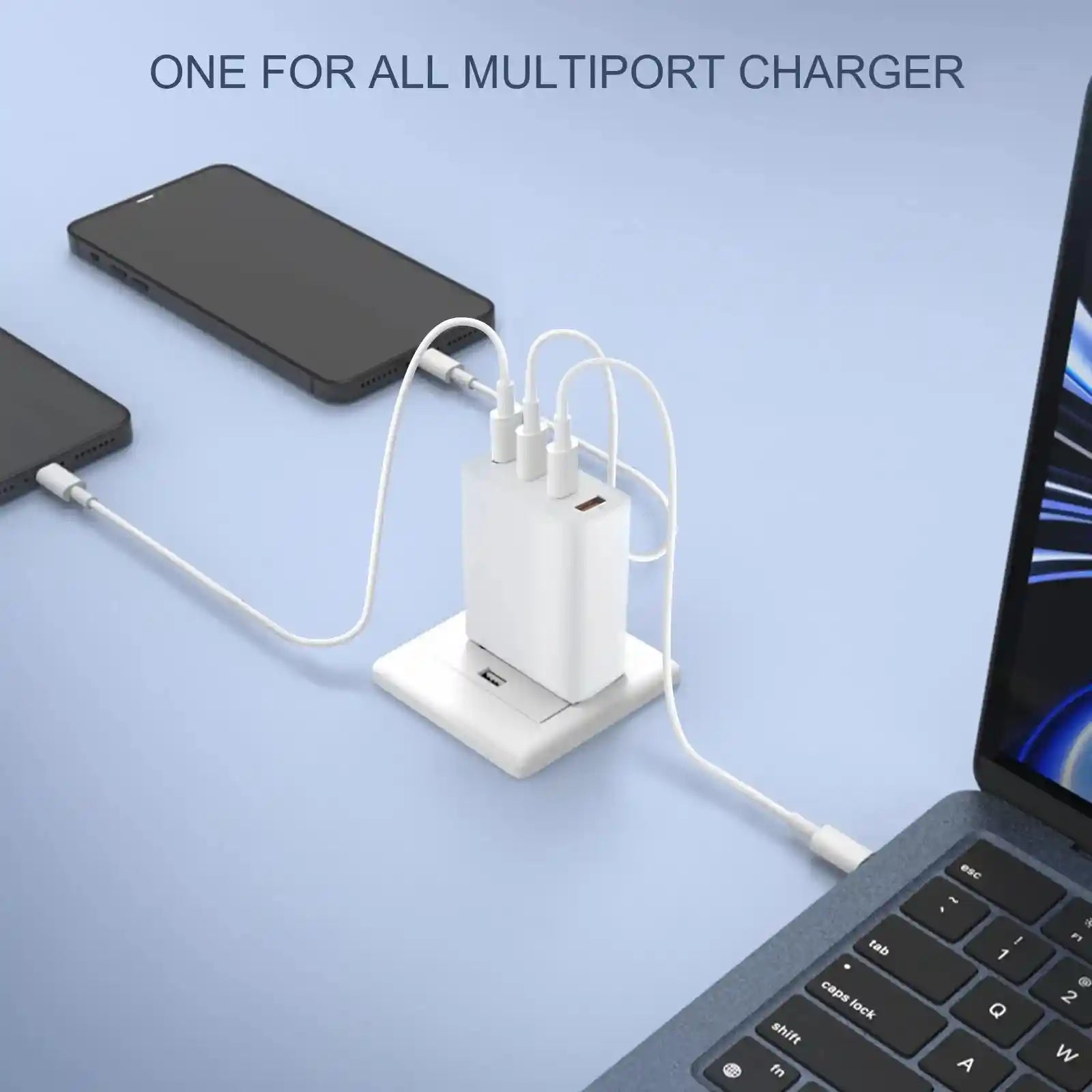 LOKITHOR 100W 4-Port USB-C Wall Charger